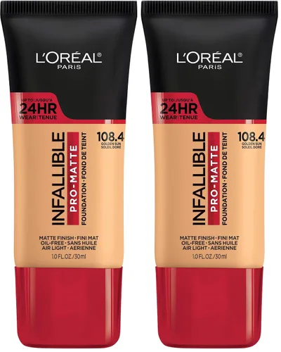 Vista 20 de L'Oreal Paris Cosmetics Makeup Infallible Pro-Matte - Base líquida de larga duración, True Porcelain, 1 onza líquida.