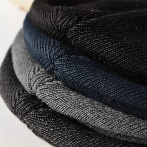 Vista 5 de Gorros de vellón para hombre, resistentes al viento, elásticos, de punto de invierno, para exteriores, esquí, correr