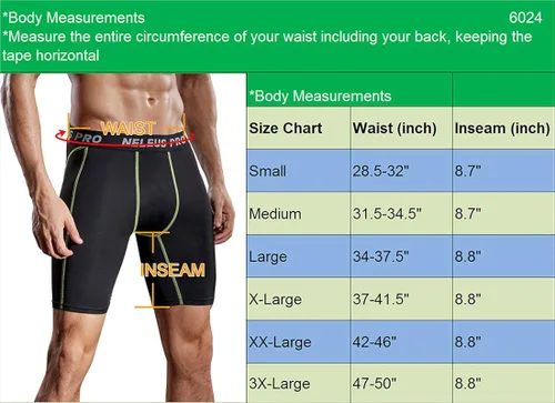 Vista 3 de NELEUS Paquete de 3 pantalones cortos de compresión para hombre