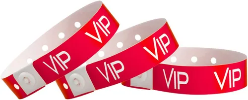 Vista 5 de VIP - Pulseras de plástico Wristco, Plástico, Sin gemas.