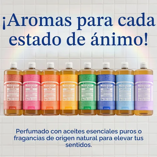 Vista 6 de Dr. Bronner Jabón líquido puro de Castilla (16 oz, para bebé, sin perfume)