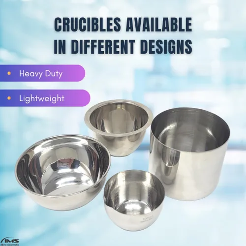 Vista 7 de Vasos de acero inoxidable con forma alta para ciencia, equipo de laboratorio de química de grado industrial con alta tolerancia al calor 100 ml.
