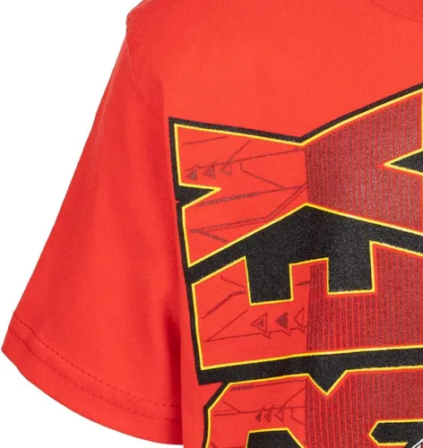 Vista 9 de Power Rangers Conjunto de camiseta verde Ranger, Ranger rojo, camiseta azul Ranger y pantalones cortos de malla para niños pequeños a grandes
