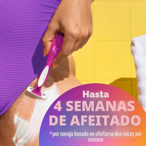Vista 3 de BIC Soleil - Maquinillas de afeitar desechables de 3 hojas para mujer