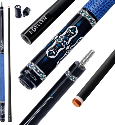 Vista 23 de KONLLEN 2.0 Carbon Fiber Pool Cue, Low Deflection Billiard Stick 58-inch cue with 12.5mm tip and pro taper shaft supports stable control for
