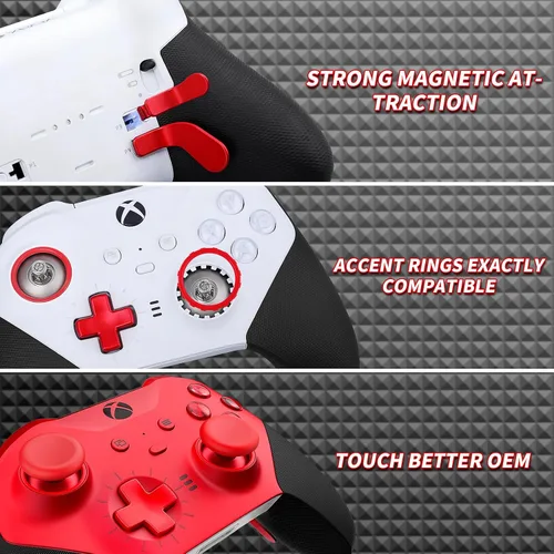 Vista 5 de Elite Series 2 Controller AccessoriesMetal Thumbsticks for Xbox Elite Wireless Controller Series 2Accessories Replacement Include 4 Swap Joysticks