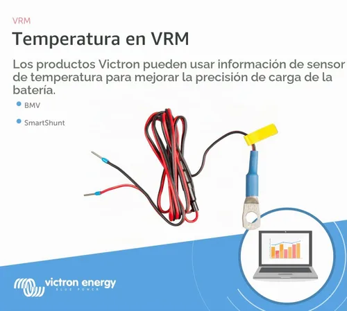 Vista 2 de Victron Energy Sensor de Temperatura para Victron Energy BMV-702/712