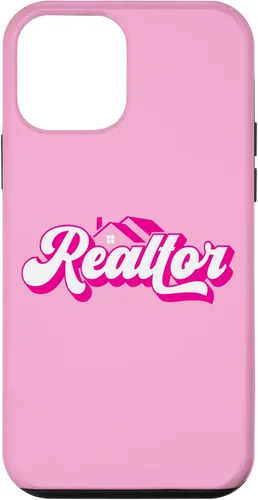 Vista 16 de iPhone 12 Pro Max Agente de Bienes Raíces Mujer Rosa Caso
