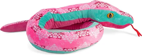 Vista 5 de Wild Republic - Peluche de serpiente de peluche, regalo para niños, panal rosado, 54