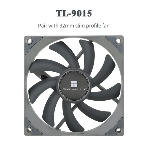 Vista 6 de Thermalright AXP90-X36 Enfriador de aire de CPU de perfil bajo, refrigeración por radiador de 1.417 in de altura, ventilador PWM delgado TL-9015