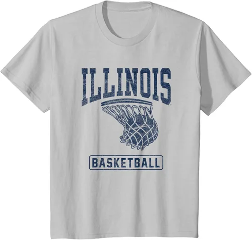 Vista 6 de University of Illinois Fighting Illini - Camiseta de baloncesto, Gris