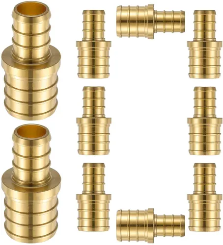 Vista 10 de PEX Fittings - Conector de acoplamiento recto de 1 pulgada, PEX F1807 de 1 pulgada a 1 pulgada PEX F1807 de latón