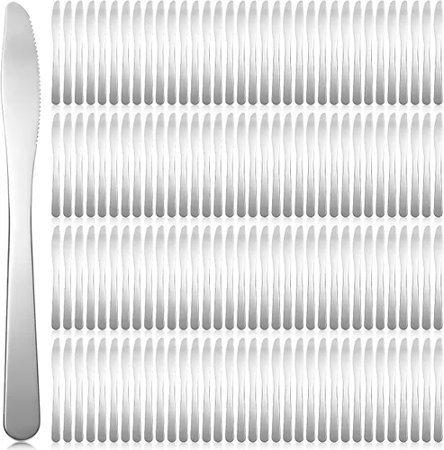 Vista 7 de Gisafai 72 cuchillos de cena de acero inoxidable de 8.3 pulgadas, cuchillos separadores de cubiertos, cuchillo de mantequilla duradero para mesa
