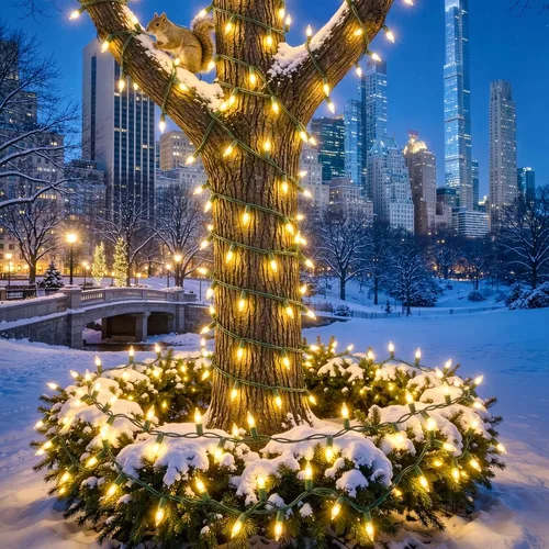 Vista 7 de 150 luces de Navidad de color blanco cálido, con certificación UL, calidad comercial, cable verde, juego de luces de 50 pies que permanece siempre