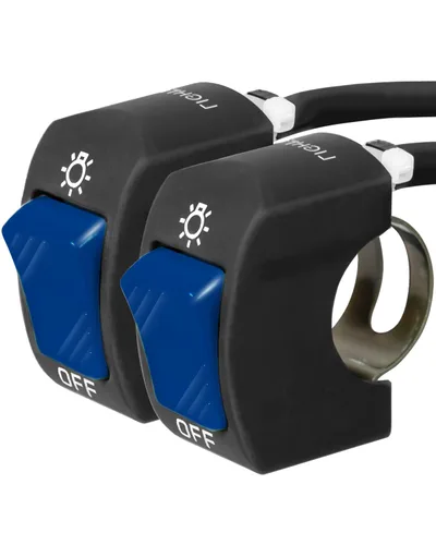 Vista 16 de Belinous Interruptor de manillar de 7/8 pulgadas para motocicleta, ATV, etc., interruptor de palanca de motocicleta impermeable para luces