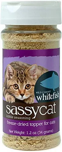 Vista 9 de Herbsmith Sassy Cat Kibble Seasoning - Caldo de huesos liofilizado - Decoración de comida para gatos para comedores quisquillosos - Caldo de hueso