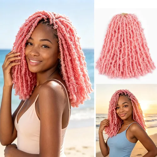 Vista 11 de Superlight Butterfly Locs - Cabello de ganchillo de 12 pulgadas, 6 paquetes