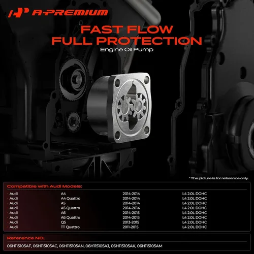 Vista 2 de A-Premium 06H115105AC Bomba de aceite de motor compatible con Audi A4 A4 Quattro 2014, Q5 2013-2015, A5 A5 Quattro 2014, A6 A6 Quattro 2014-2015, TT