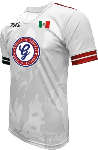 Vista 2 de Jersey México Generales de Durango 100 Poliéster BlancoGris_Hecho en México