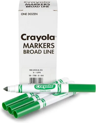 Vista 11 de Crayola Marcadores de Línea Ancha - Negro (12 unidades), Marcadores para Niños, Suministros Escolares al Por Mayor para Maestros, No Tóxicos