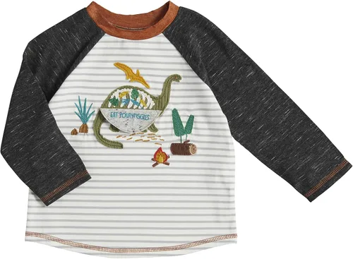 Vista 2 de Mud Pie Camiseta Dino para bebé niño