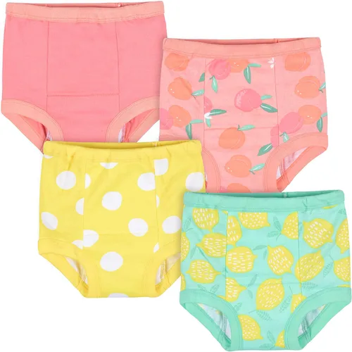 Vista 9 de Gerber Pack de 4 pantalones de entrenamiento y ropa interior para bebés y niñas