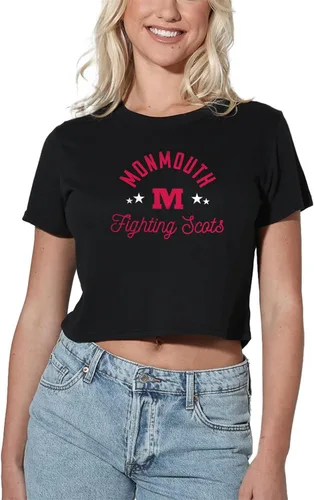 Vista 273 de Colección oficial de camisetas con diseño de mascota desgastada para mujer, color negro Grizzlies del estado de Adams