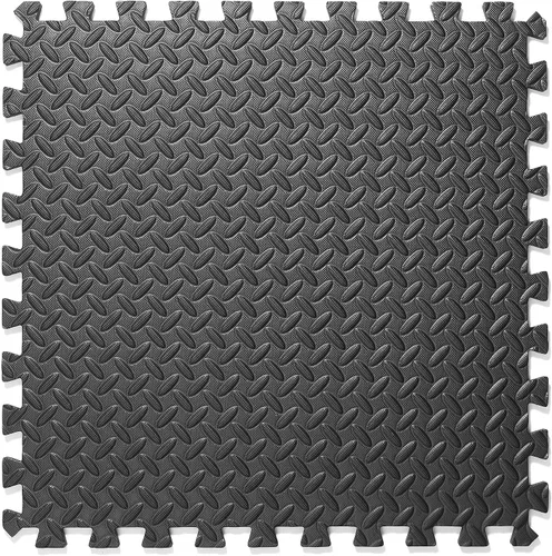 Vista 5 de Philosophy Gym Paquete de 30 tapetes de ejercicio – 24 x 24 pulgadas de goma de espuma entrelazada rompecabezas azulejos – negro