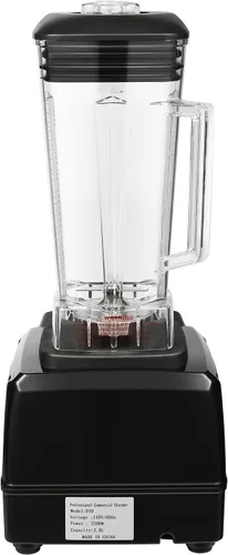 Vista 4 de Licuadora comercial resistente del batido de 2L 2000W, negro, velocidades múltiples, autolimpiante