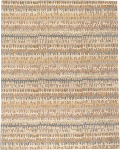 Vista 18 de Dash & Albert Paint Chip Hand Micro Hooked Wool Rug, 2' X 3', Bark Abstract