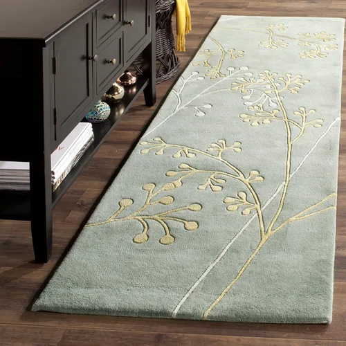 Vista 12 de SAFAVIEH Soho Collection - Alfombra redonda de 6 pies, color gris, lana hecha a mano, ideal para zonas de alto tráfico en sala de estar, dormitorio