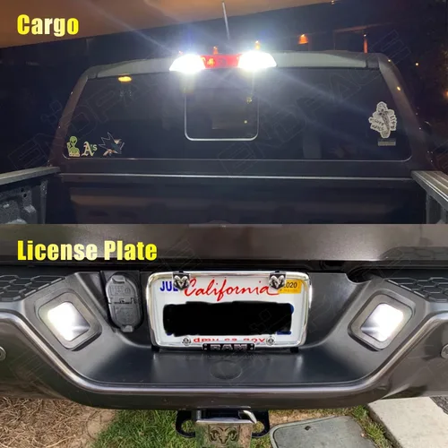 Vista 5 de Kit de 10 luces LED interiores Ram para Dodge Ram 2003 2004 2005 2006 2007 2008 blanco 6000K paquete de iluminación LED interior + luces de carga