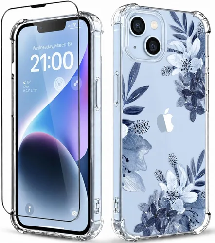 Vista 51 de Funda para iPhone 13 y iPhone 14 (6.1 pulgadas), funda protectora delgada de poliuretano termoplástico suave a prueba de golpes, bonito