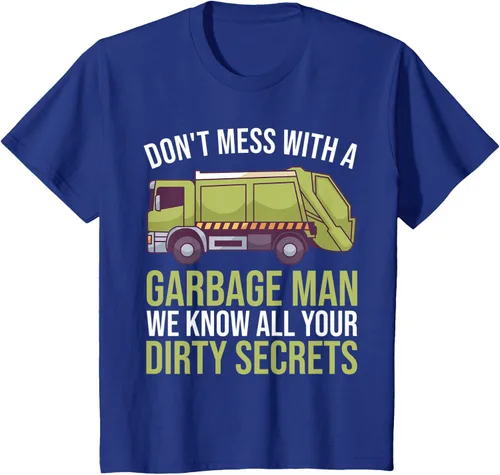 Vista 15 de Camiseta de camión de basura Don't Mess With A Basbage Man