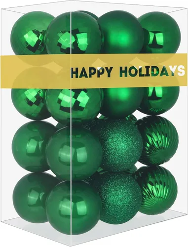 Vista 117 de Esferas pequeñas de bronce de 1.6 pulgadas para decoración del árbol de Navidad, adornos inastillables para cumpleaños, Halloween, vacaciones, boda