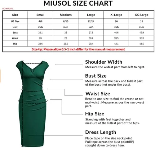 Vista 6 de Miusol - Vestido de estilo vintage delgado sin mangas entallado para mujer