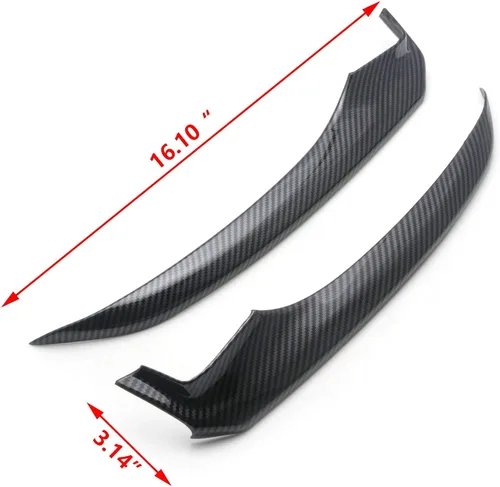Vista 4 de X xotic tech alerón para parachoques delantero, labio, divisor de barbilla, cubierta de esquina, patrón de fibra de carbono, compatible con Toyota