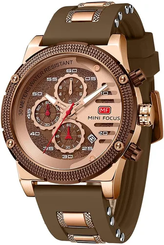Vista 7 de AIMES Mens Watches for Men Casual Chronograph Waterproof Sport Military Watch Analog Quartz Movement Stylish Luxury Dress Wrist Watch Elegant Gift