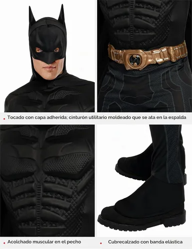 Vista 4 de Rubies at Party City DC Batman The Dark Knight Rises: Disfraz de Batman para adultos