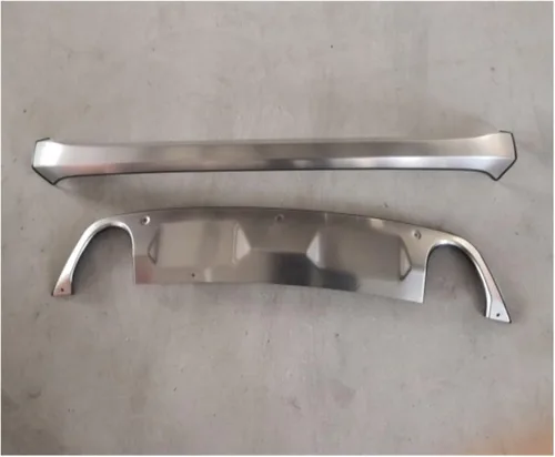Vista 5 de Compatible con Mazda CX-3 CX3 2015 2016 2017 2018 2019 acero inoxidable parachoques delantero trasero cubierta protectora de placa protectora