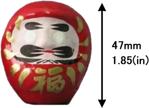 Vista 4 de Daruma Fortune Dolls (1.9 in, juego de 10, fabricadas en Japón)