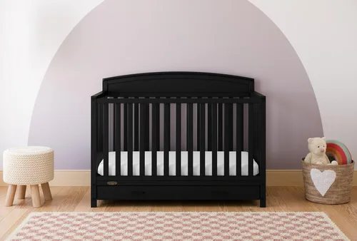 Vista 2 de Graco Benton - Cuna convertible 5 en 1 con cajón, certificado GREENGUARD Gold, se convierte de cuna de bebé a cama infantil, sofá cama y cama