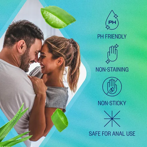Vista 5 de K-Y Sensación natural con aloe, lubricante a base de agua para sexo, juguete sexual y lubricante anal, lubricante personal no pegajoso, apto