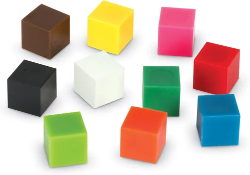 Vista 3 de Learning Resources Cubos de Centímetro - Edades 6+ Juguetes de Contar y Clasificar para Niños, Manipulativos Matemáticos, Habilidades Motoras Finas