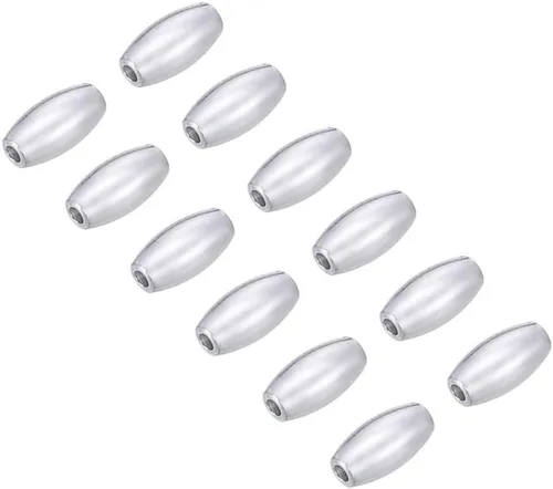 Vista 8 de 100 cuentas sueltas de metal de arroz ovaladas lisas de 0.276 in de latón chapado en bronce antiguo para fabricación de joyas artesanales CF257-1