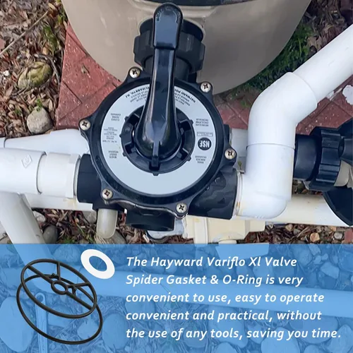 Vista 6 de SP0714T Junta de válvula junta tórica compatible con Hayward Vari-flo XL Kit de reconstrucción de válvula multipuerto Válvulas Variflo piscina