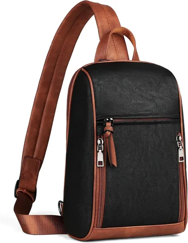 Vista 10 de FADEON Bolso bandolera para mujer, bolso cruzado con borlas, bolsos de hombro y pecho de cuero de diseñador para viajes, Grande