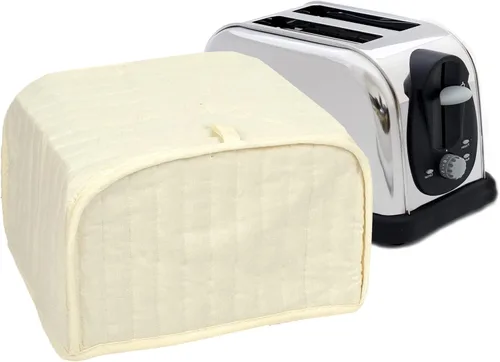 Vista 15 de Funda RITZ Premium Universal para tostadora de dos rebanadas, 11.25" x 5.75" x 7", de poliéster y algodón acolchado, protector contra huellas Negro
