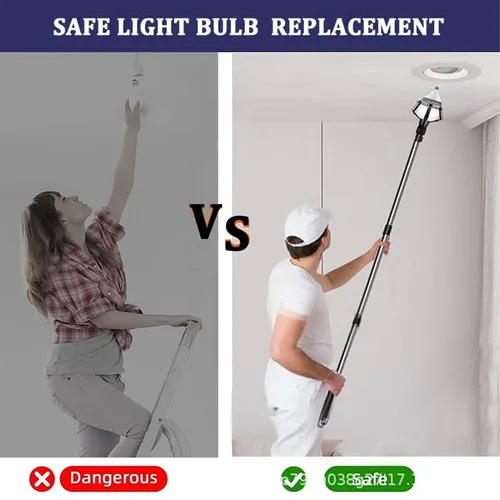 Vista 8 de Light Bulb Changer Light Bulb Removal Tool for High Ceilings Tall