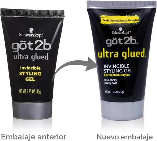 Vista 4 de Paquete de 3 [GOT 2B] Gel de estilo invencible ultra pegado de 1.25 onzas